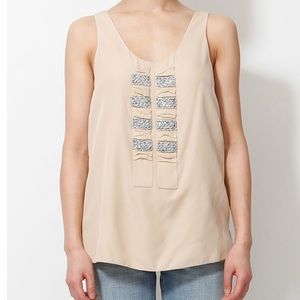 Chloe Silk Embellished Top